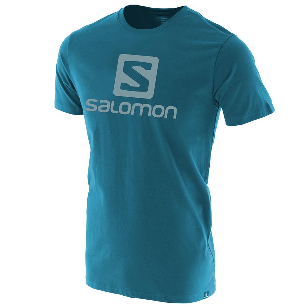 Salomon Israel ACHIEVE SS B - Kids T shirts - Blue (LNUQ-04931)